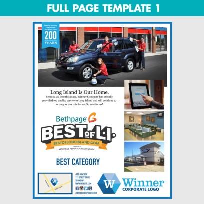 winners full page ad template 1