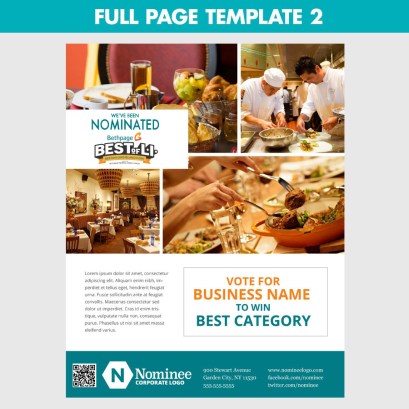 full page nomination ad template 2