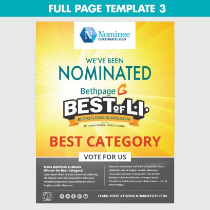 full page nomination ad template 3