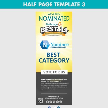 half page nomination ad template 3